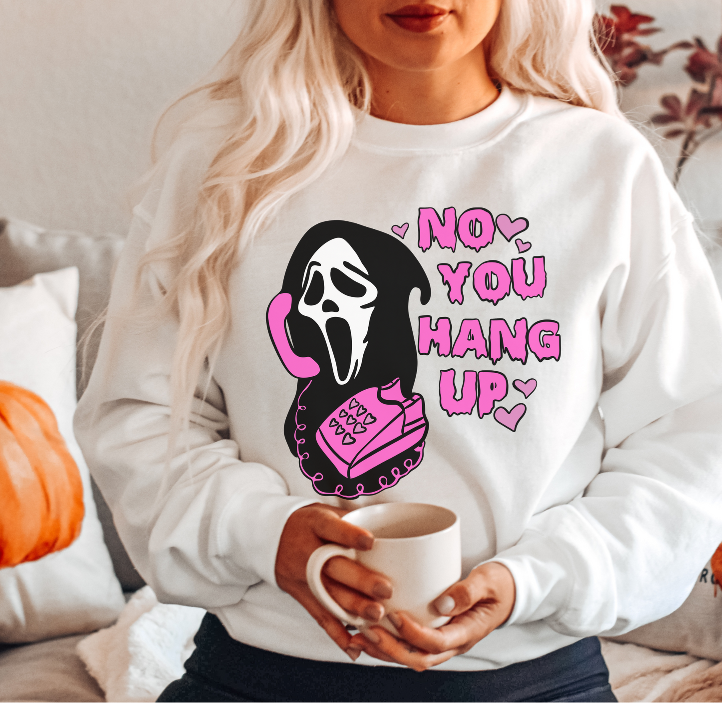 No You Hang Up Scream Crewneck Sweatshirt