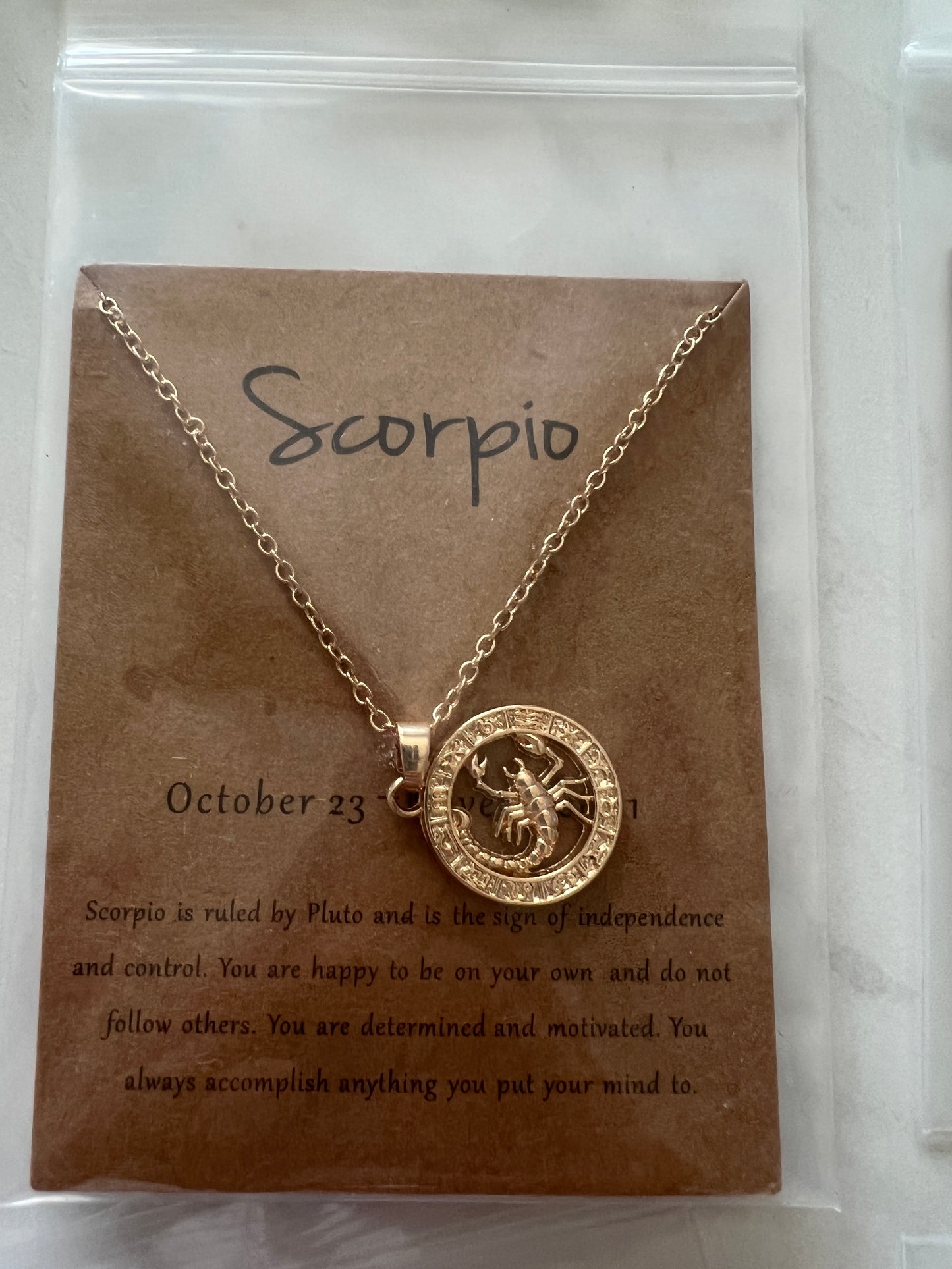 Zodiac Pendant Neckless