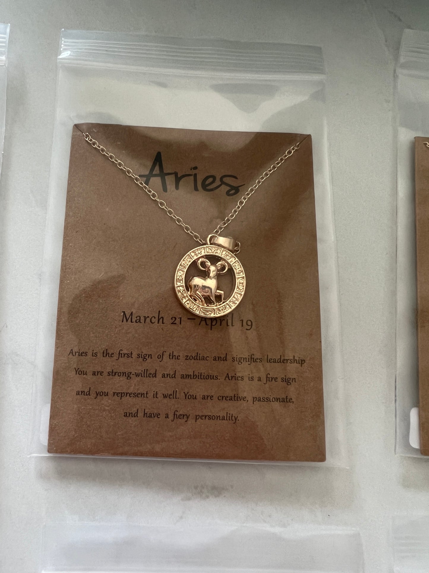 Zodiac Pendant Neckless